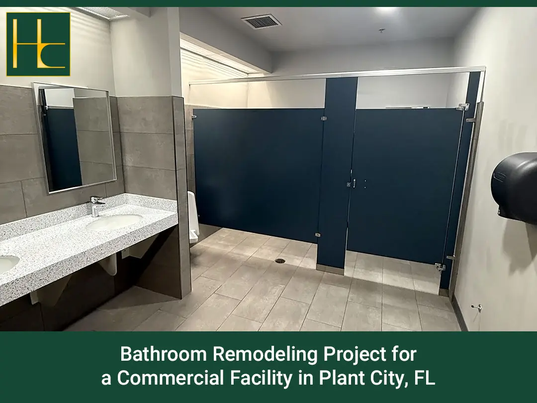 Bathroom Remodeling Project for a Commercial Facility in Plant City, FL